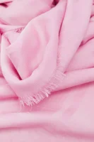 Scarf / shawl Ledonia_12 | with addition of wool BOSS BLACK pink