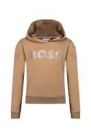 Худі | Regular Fit BOSS Kidswear коричневий
