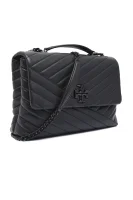 Leather messenger bag Kira TORY BURCH black