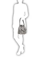 Heart Quilted Bucket Bag Love Moschino silver