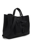 сумка-шопер + поясна сумка Emporio Armani чорний