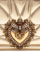 Skórzana listonoszka Devotion small Dolce & Gabbana złoty