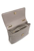 Leather shoulder bag Kira TORY BURCH beige