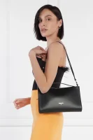 Leather shoulder bag Patrizia Pepe black