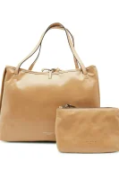 Leather reversible shopper bag GIANNI CHIARINI brown