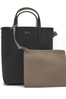Reversible shopper bag + sachet Lacoste black
