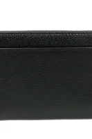Skórzany portfel HERMINE DKNY czarny