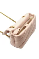 шкіряна сумка-месенджер love mini puff maxi quilt 8 cl Pinko пудрово-рожевий