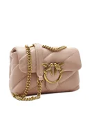 Leather messenger bag LOVE MINI PUFF MAXI QUILT 8 CL Pinko powder pink