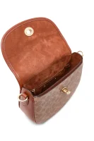 шкіряна сумка-месенджер Coach коричневий