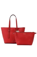 Shopper bag + organizer Calvin Klein red