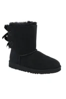 Leather snowboots Bailey Bow II | with addition of wool UGG black