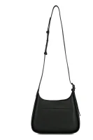 Leather shoulder bag MILLER SMALL HOBO TORY BURCH black