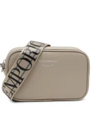 Leather messenger bag/shoulder bag Emporio Armani beige