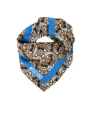 Silk scarf Moschino blue