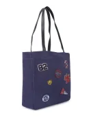Shopper bag Kinlie Patched Superdry navy blue