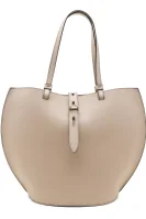 Leather shopper bag UNICA Furla beige