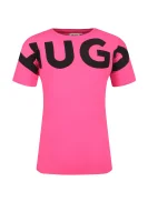 Футболка | Regular Fit HUGO KIDS рожевий