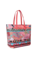 2n1 Print dis01 Reversible Shopper Bag Versace Jeans coral