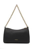 Шкіряна сумка через плече Primula Furla чорний