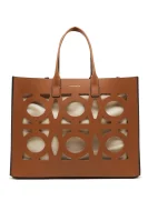 Leather shopper bag SLICE Coccinelle brown