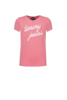 T-shirt Tommy Hilfiger różowy