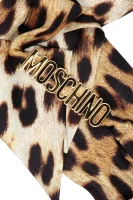Silk scarf Moschino brown