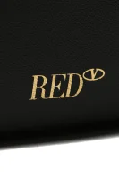 Шкіряна сумка хобо Red Valentino чорний