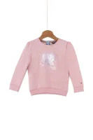 Heart Print Sweatshirt Tommy Hilfiger pink