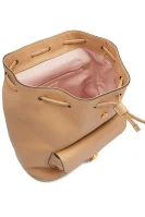 Leather backpack Coccinelle beige
