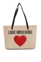 Shopperka Love Moschino beżowy