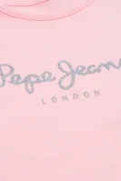 Футболка HANA | Regular Fit Pepe Jeans London пудрово-рожевий