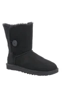 Leather snowboots W Bailey Button II | with addition of wool UGG black