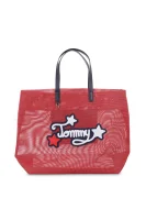 Shopperka TH SUMMER TOTE PATCH Tommy Hilfiger red