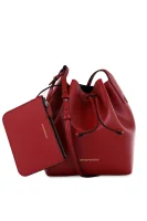 Bucket bag + sachet Emporio Armani red