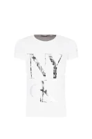T-shirt | Slim Fit CALVIN KLEIN JEANS biały