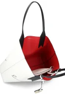 Reversible shopper bag + organiser Emporio Armani white