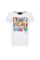 T-shirt JENELL Andy Warhol By Pepe Jeans | Regular Fit Pepe Jeans London biały