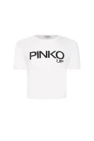 T-shirt JERSEY | Cropped Fit Pinko UP white