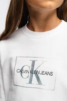 Bluza | Regular Fit CALVIN KLEIN JEANS biały