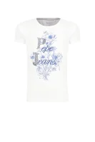 T-shirt DANA | Regular Fit Pepe Jeans London biały