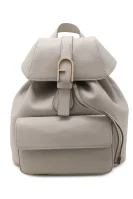 Leather backpack FLOW Furla beige