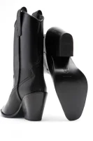 Leather cowboy boots TORY BURCH black