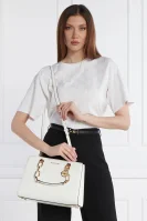 Leather satchel bag Cynthia Michael Kors white