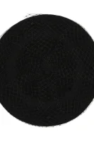 Wełniany beret Emporio Armani czarny