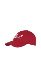 Signature baseball cap Karl Lagerfeld red