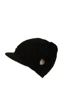 Wełniana czapka EA7 czarny