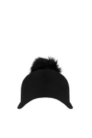 Wełniana czapka GUESS czarny