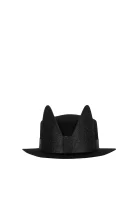 Wełniany kapelusz Brim Karl Lagerfeld czarny