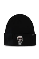 Cap | with addition of wool and cashmere Karl Lagerfeld black